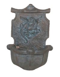 Thumbnail for Dragon Wall Cast Stone Outdoor Garden Fountains With Spout Fountain Tuscan 
