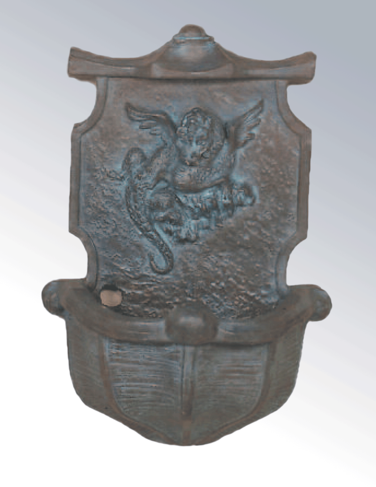 Dragon Wall Cast Stone Outdoor Garden Fountains With Spout Fountain Tuscan 