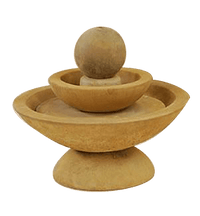Thumbnail for Due Small Outdoor Cast Stone Garden Fountain With Spillways Fountain Tuscan 