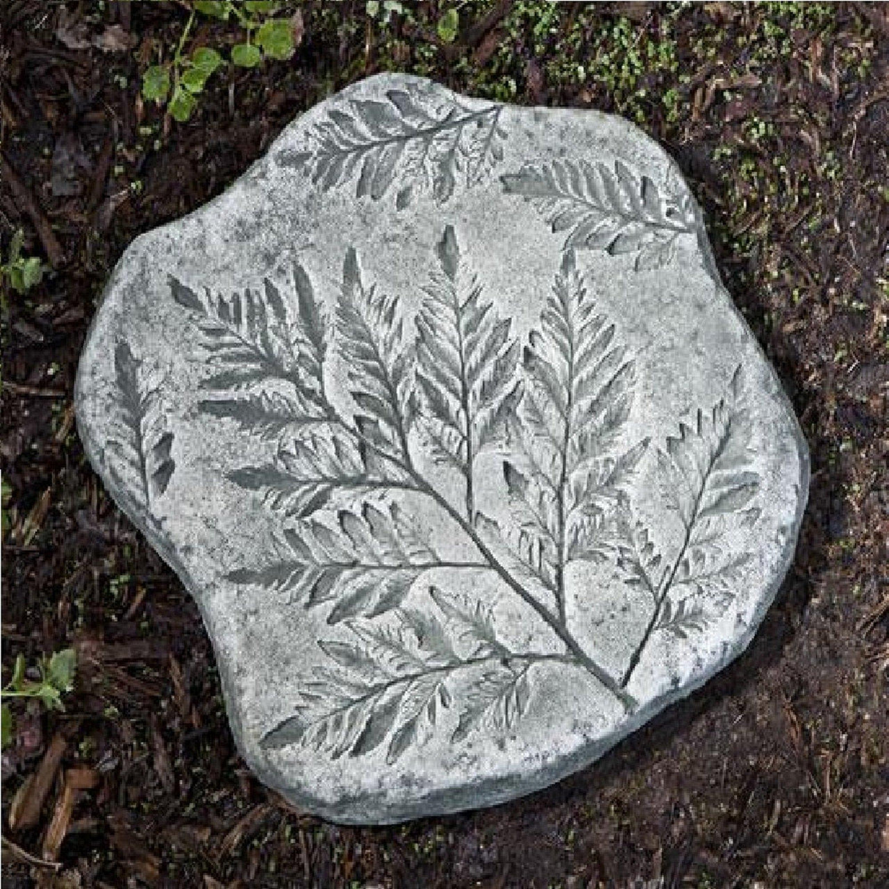 Campania International Cast Stone Fossil Fern Stepper Stone Series Campania International 