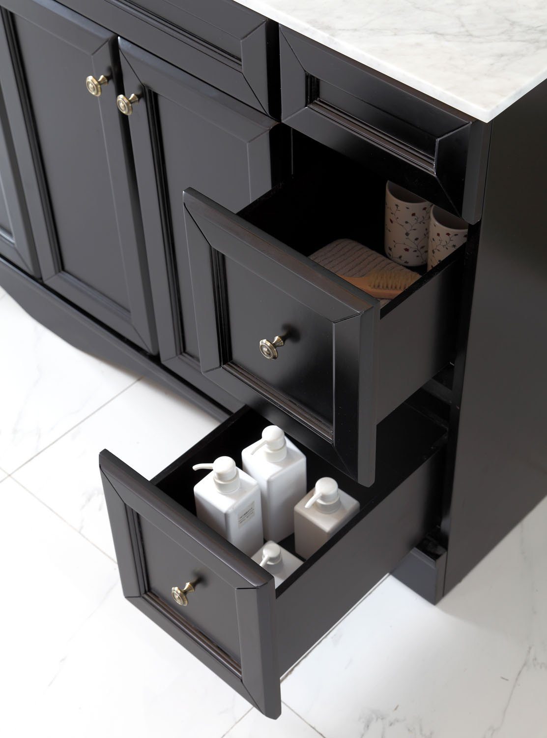 Virtu USA Talisa 72" Double Square Sink Espresso Top Vanity with Mirror Vanity Virtu USA 