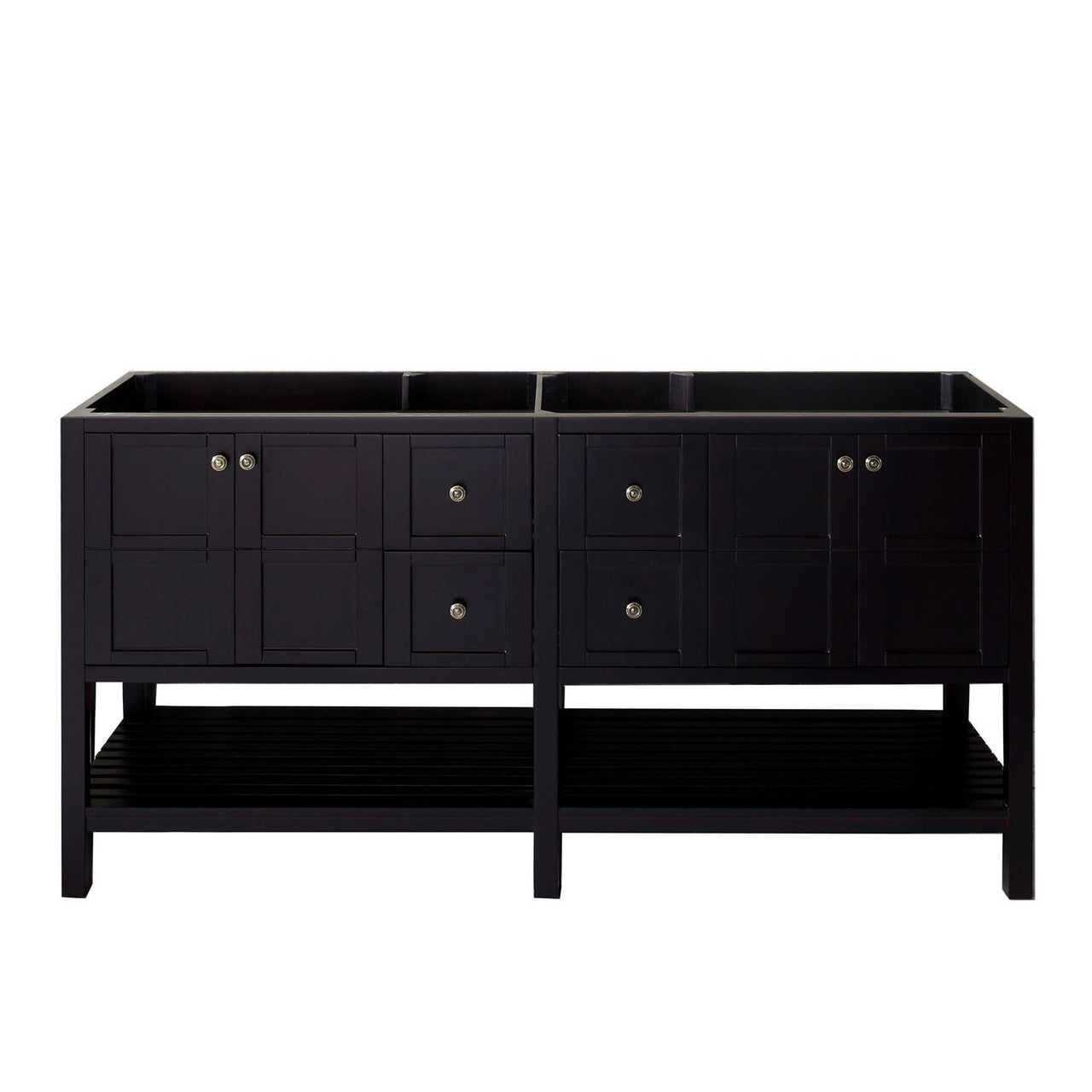 Virtu USA Winterfell 72" Cabinet Only in Espresso Vanity Virtu USA 