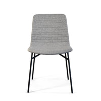 Thumbnail for Ella Modern Dining Chair with Matte Black Steel Legs for Kitchen, Living Room and Dining Room (Set of 2, Beige Upholstered Seat) Dining Chair Gingko Grey 