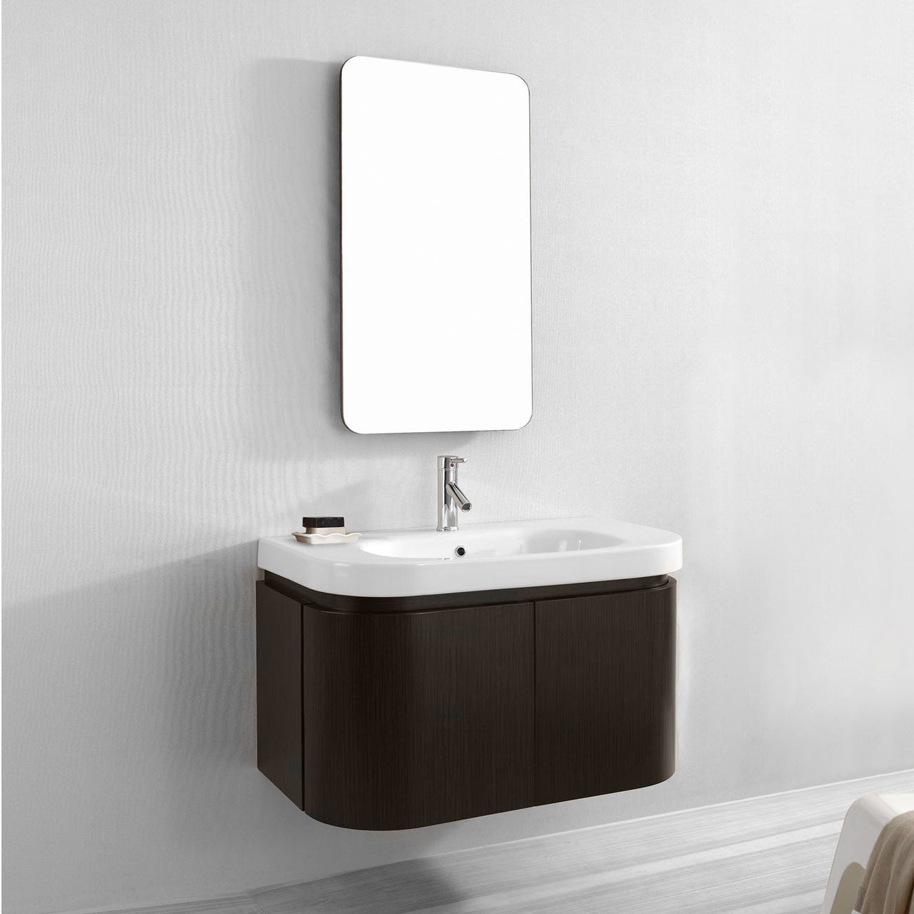 Virtu USA Marvella 36" Single Round Sink Espresso Top Vanity in Espresso with Mirror Vanity Virtu USA 