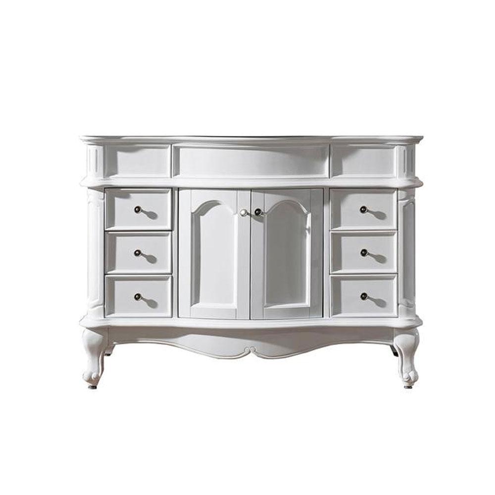 Virtu USA Norhaven 48" Cabinet Only in White Vanity Virtu USA 