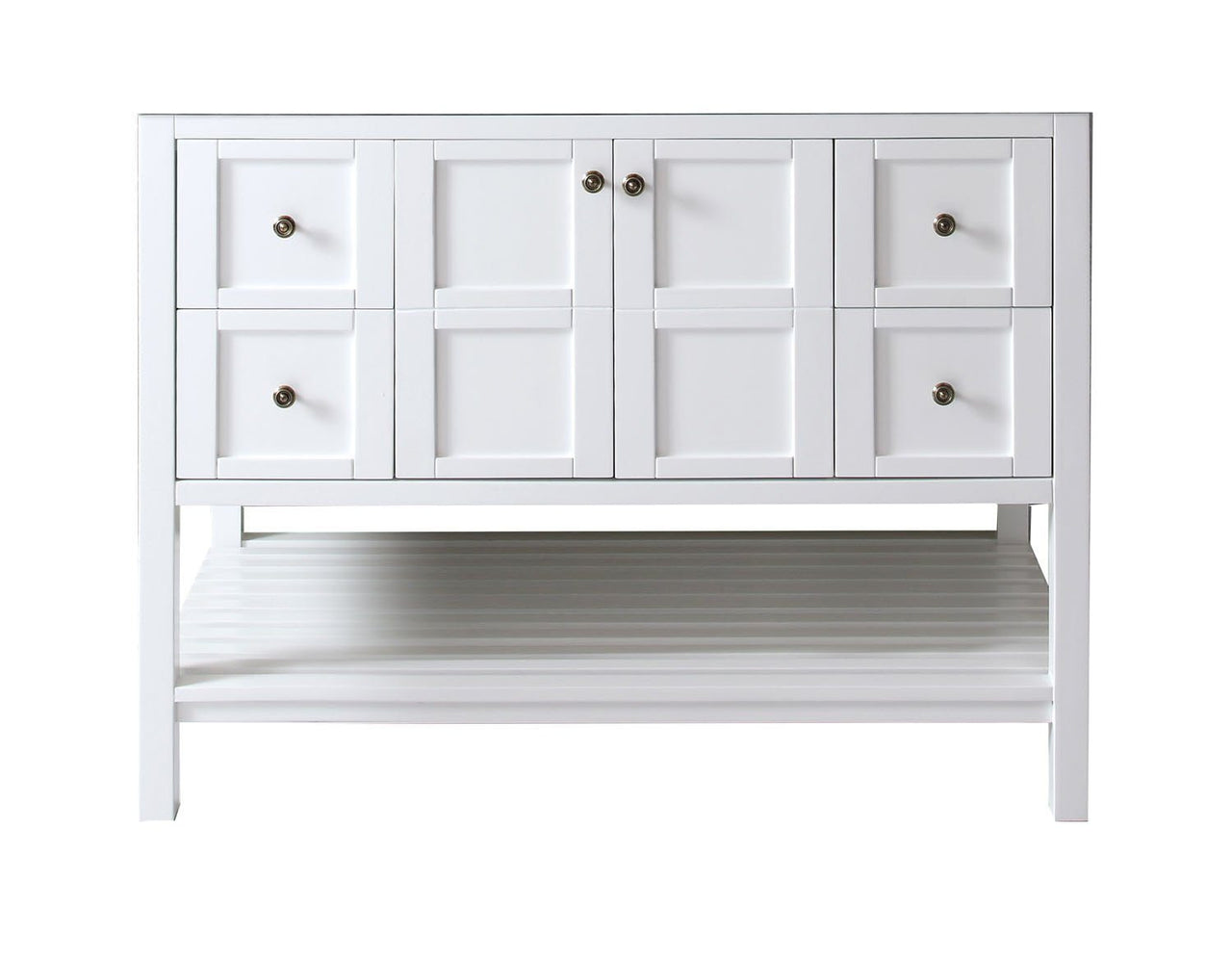 Virtu USA Winterfell 48" Cabinet Only in White Vanity Virtu USA 
