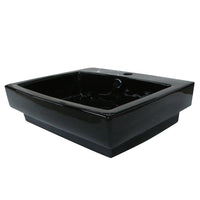 Thumbnail for Fauceture EV4024 Plaza Vessel Sink, White Bathroom Sink Kingston Brass Black 