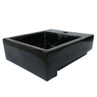 Thumbnail for Fauceture EV4076 Citadel Vessel Sink, White Bathroom Sink Kingston Brass Black 