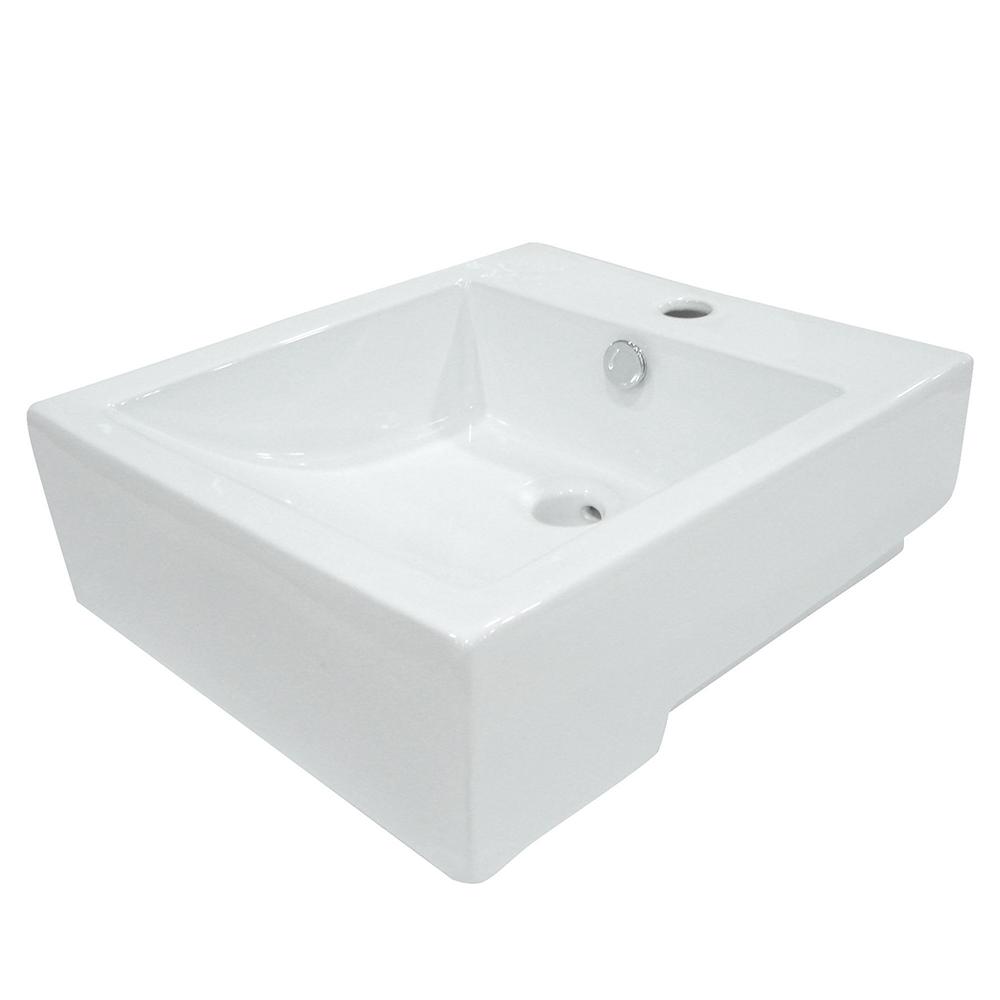 Fauceture EV4076 Citadel Vessel Sink, White Bathroom Sink Kingston Brass White 