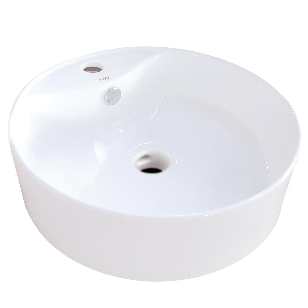 Fauceture EV4104 Uno Vessel Sink, White Bathroom Sink Kingston Brass Default Title 