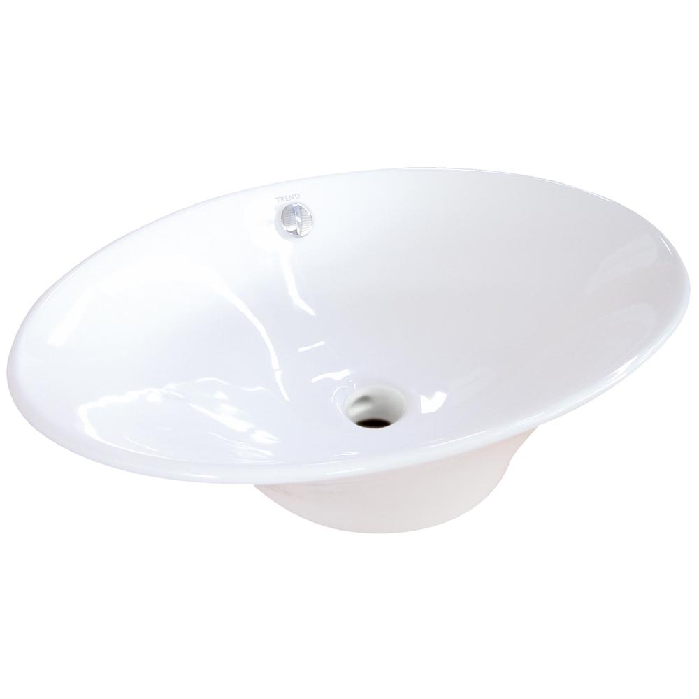 Fauceture EV4110 Blossom Vessel Sink, White Bathroom Sink Kingston Brass Default Title 