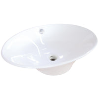 Thumbnail for Fauceture EV4110 Blossom Vessel Sink, White Bathroom Sink Kingston Brass Default Title 