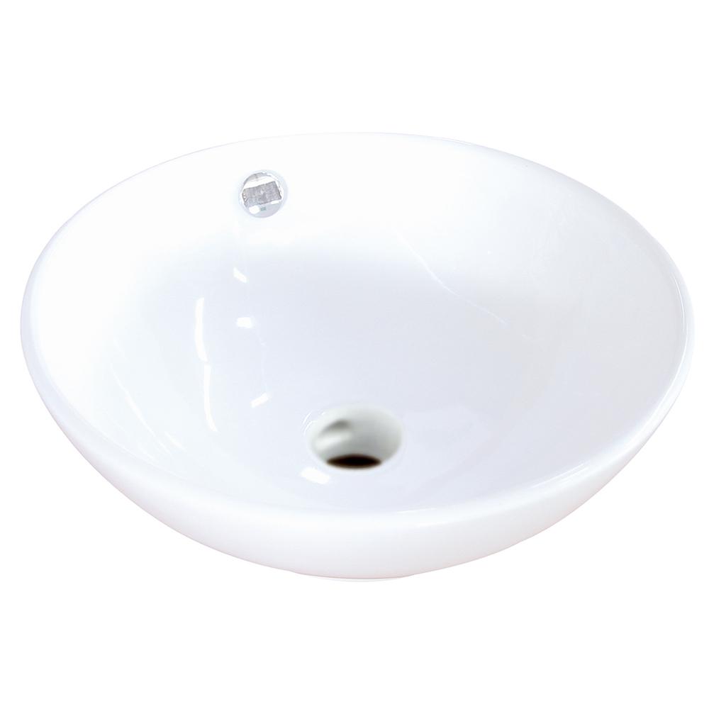 Fauceture EV4129 Perfection Vessel Sink, White Bathroom Sink Kingston Brass Default Title 