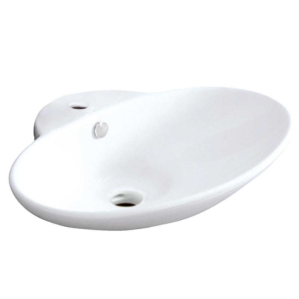Fauceture EV4251 Oliva Vessel Sink, White Bathroom Sink Kingston Brass Default Title 