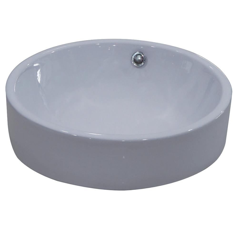Fauceture EV4254 Zen Vessel Sink, White Bathroom Sink Kingston Brass Default Title 