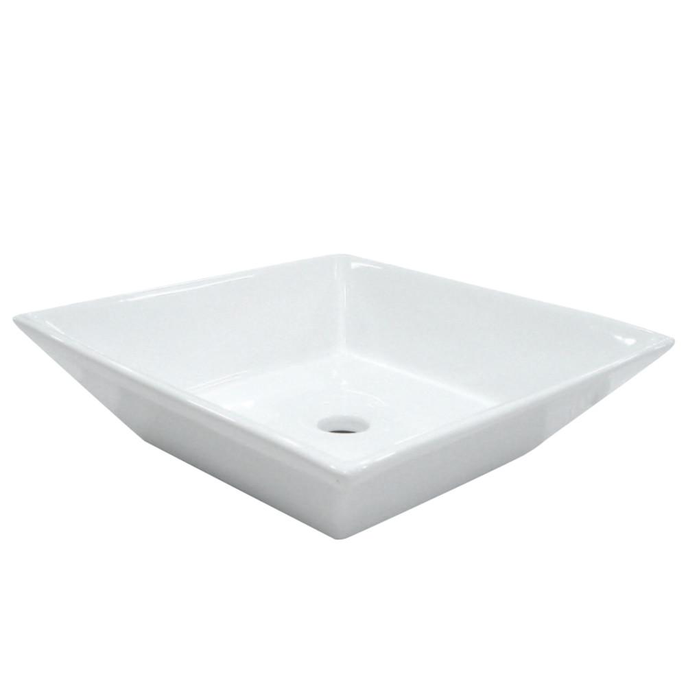 Fauceture EV4256 Artisan Vessel Sink, White Bathroom Sink Kingston Brass White 