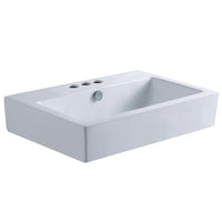 Thumbnail for Fauceture EV4318W34 Century Vessel Sink, White Bathroom Sink Kingston Brass Default Title 
