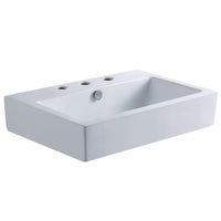 Thumbnail for Fauceture EV4318W38 Century Vessel Sink, White Bathroom Sink Kingston Brass Default Title 