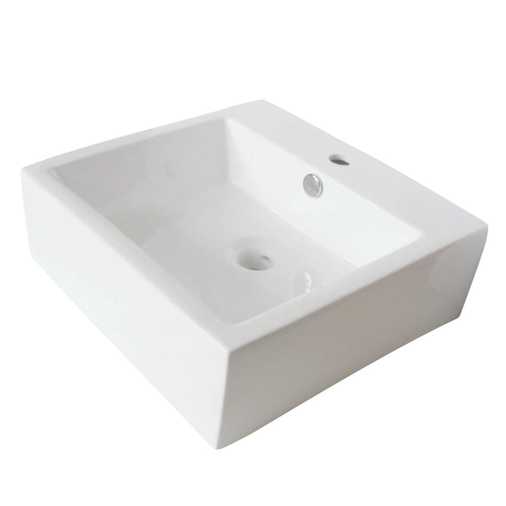 Fauceture EV4319 Sierra Vessel Sink, White Bathroom Sink Kingston Brass Default Title 