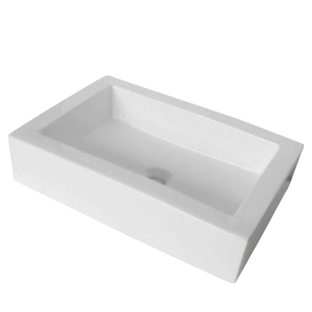 Fauceture EV4335 Pacifica Vessel Sink, White Bathroom Sink Kingston Brass Default Title 