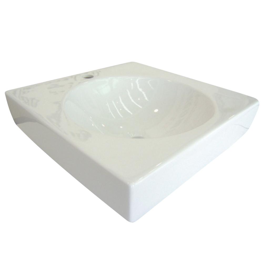 Fauceture EV7018 Beverly Hills Vessel Sink, White Bathroom Sink Kingston Brass White 