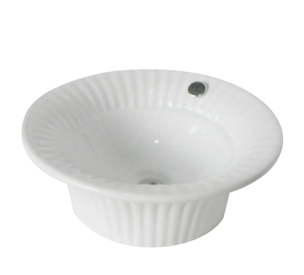 Fauceture EV7101 Laurel Vessel Sink, White Bathroom Sink Kingston Brass Default Title 