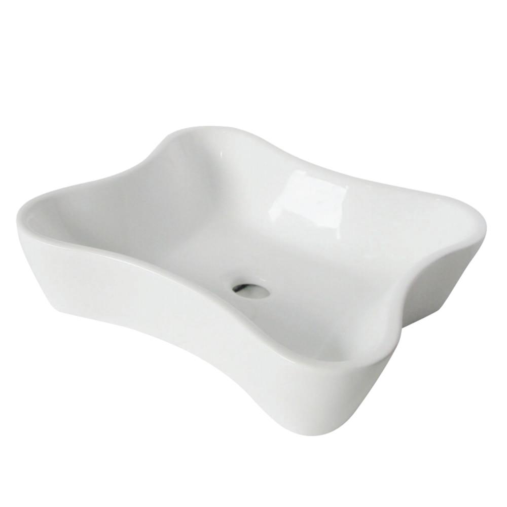 Fauceture EV8126 Nuevo Vessel Sink, White Bathroom Sink Kingston Brass Default Title 