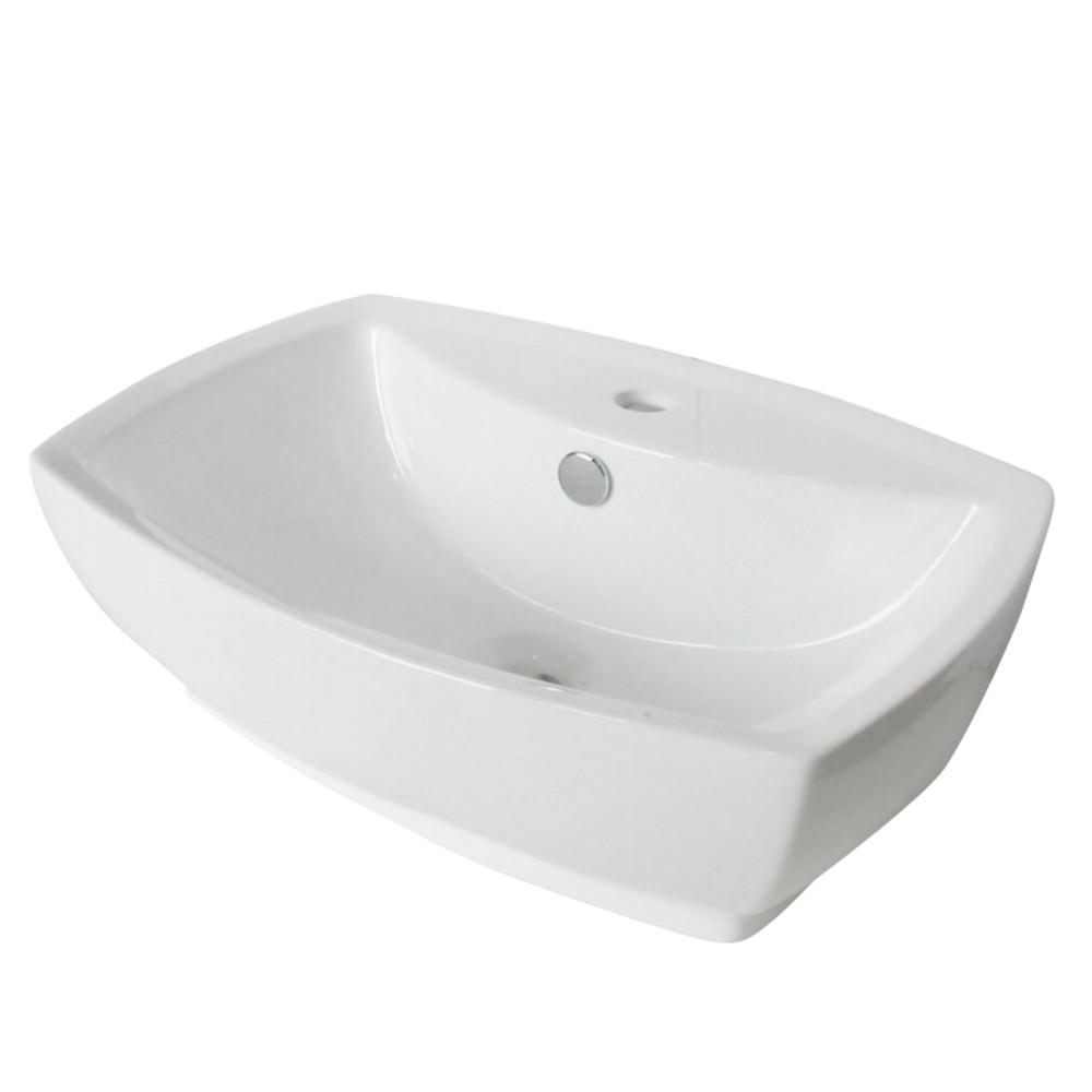 Fauceture EV8145 Marquis Vessel Sink, White Bathroom Sink Kingston Brass Default Title 