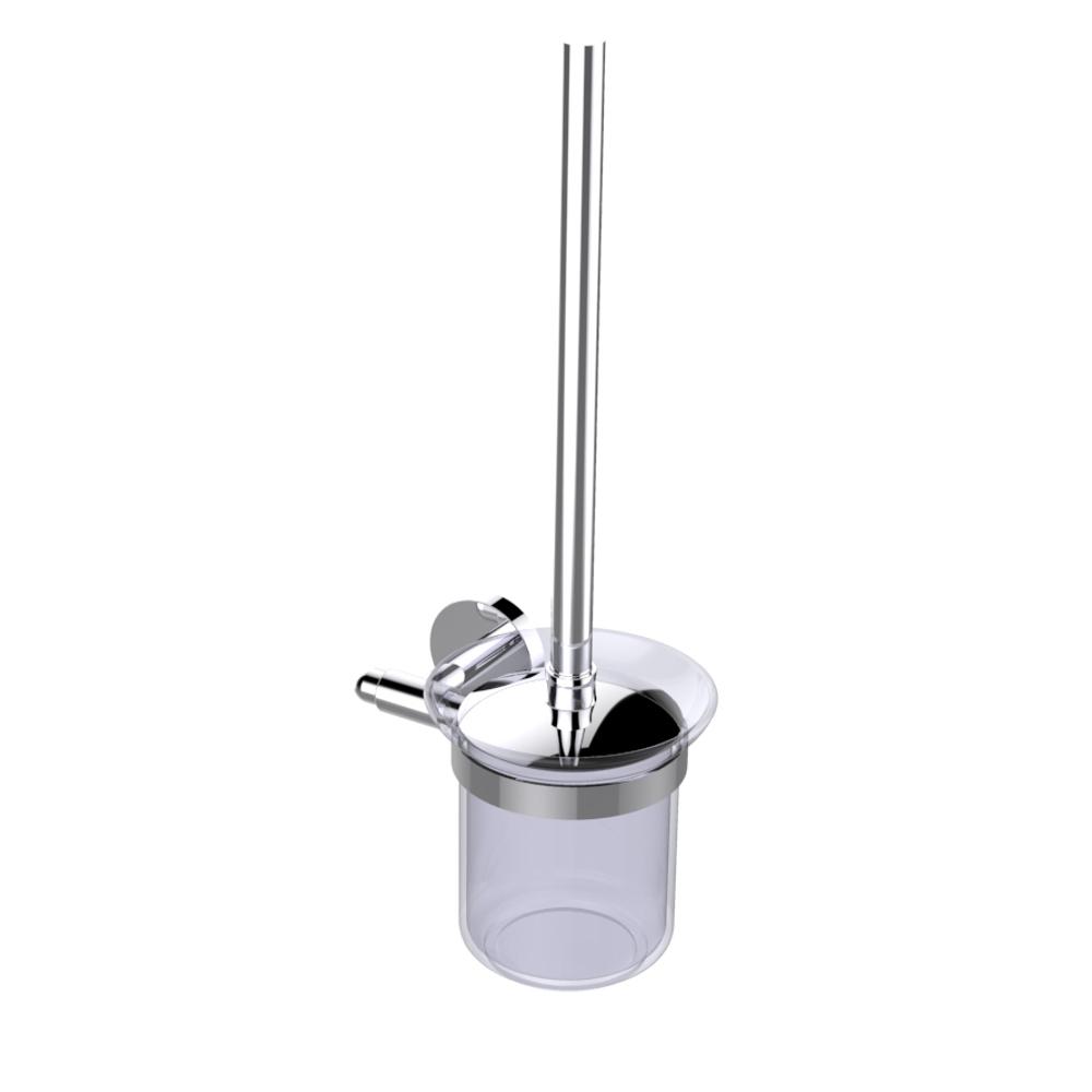 Eviva Cleansi Round Design Toilet Brush (Chrome) Bathroom Accessories Eviva 