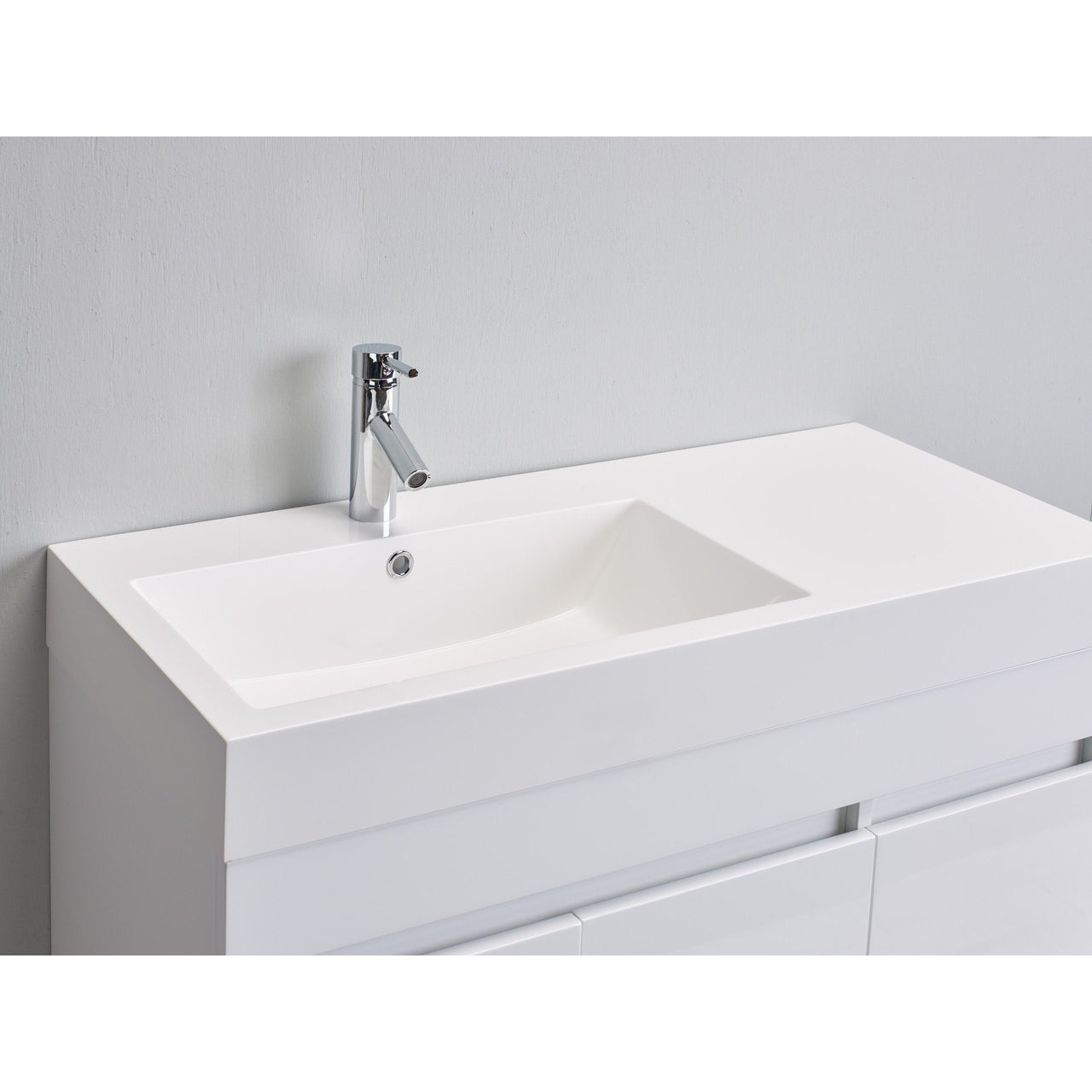 Eviva Beach 39" White Modern Bathroom Vanity Set w/ Integrated White Acrylic Vanity Eviva 