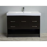 Thumbnail for Totti Gloria 48-Inch Espresso Vanity with White Integrated Porcelain Sink Vanity Eviva 