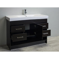 Thumbnail for Totti Gloria 48-Inch Espresso Vanity with White Integrated Porcelain Sink Vanity Eviva 