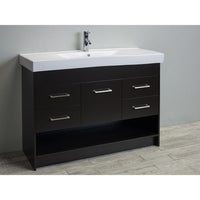 Thumbnail for Totti Gloria 48-Inch Espresso Vanity with White Integrated Porcelain Sink Vanity Eviva 