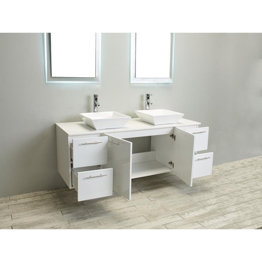 Eviva Luxury 60-inch White bathroom cabinet only Vanity Eviva 