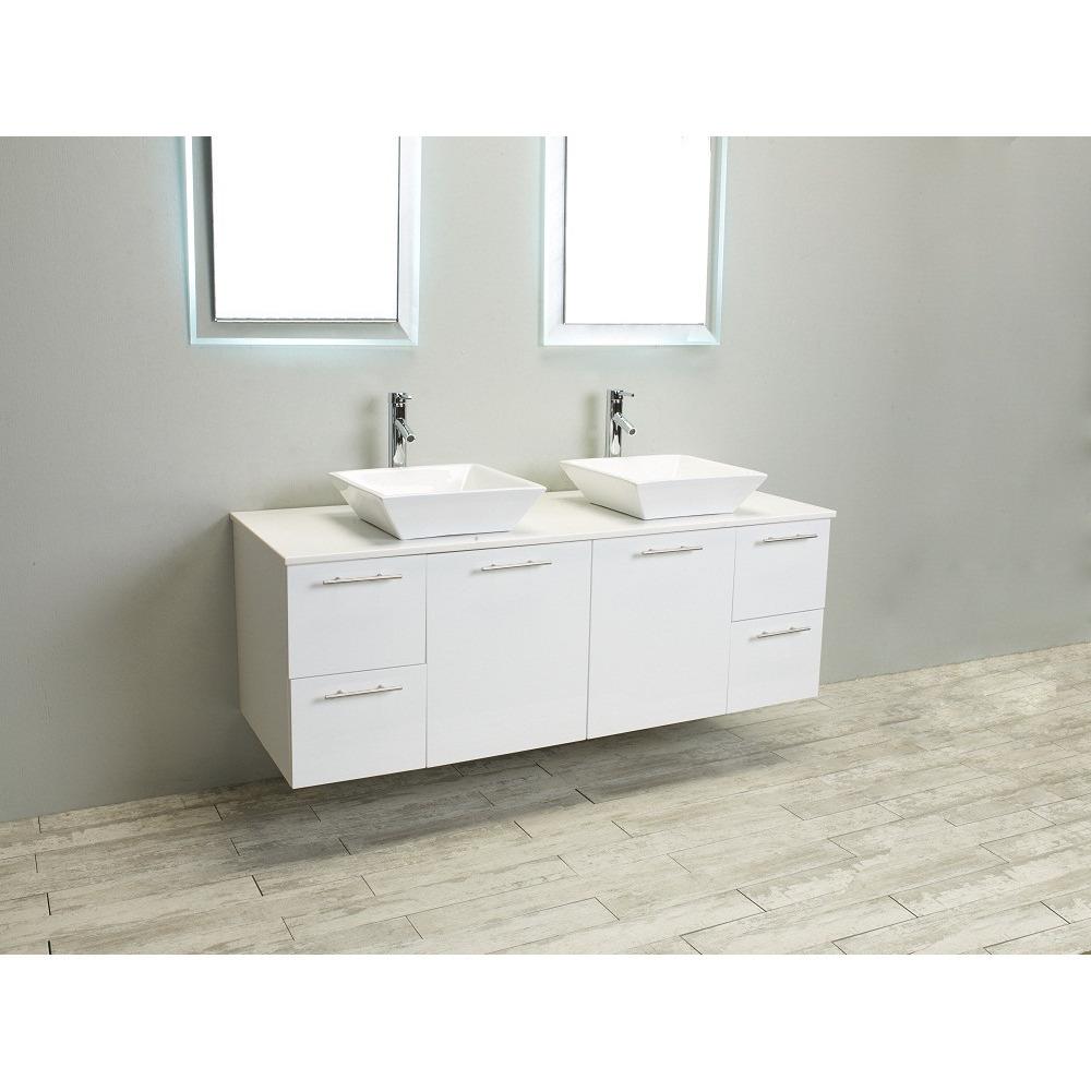 Eviva Luxury 60-inch White bathroom cabinet only Vanity Eviva 