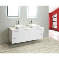 Thumbnail for Eviva Luxury 60-inch White bathroom cabinet only Vanity Eviva 