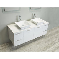 Thumbnail for Eviva Luxury 60-inch White bathroom cabinet only Vanity Eviva 