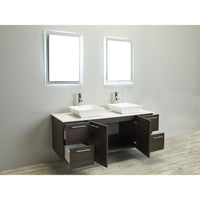 Thumbnail for Eviva Luxury 60-inch Grey Oak bathroom cabinet only Vanity Eviva 