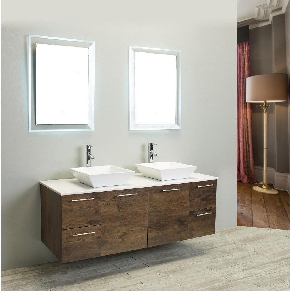 Eviva Luxury 60-inch Rosewood bathroom cabinet only Vanity Eviva 