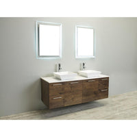 Thumbnail for Eviva Luxury 60-inch Rosewood bathroom cabinet only Vanity Eviva 
