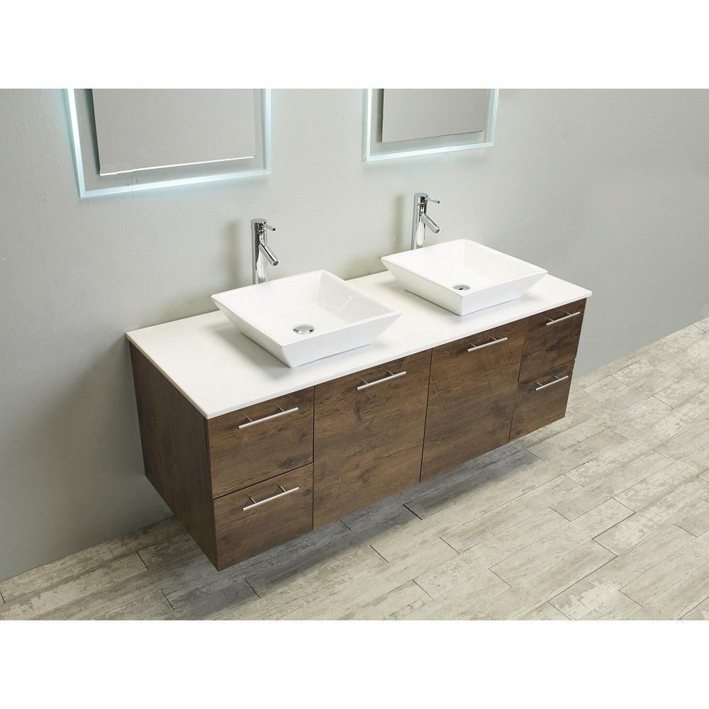 Eviva Luxury 60-inch Rosewood bathroom cabinet only Vanity Eviva 
