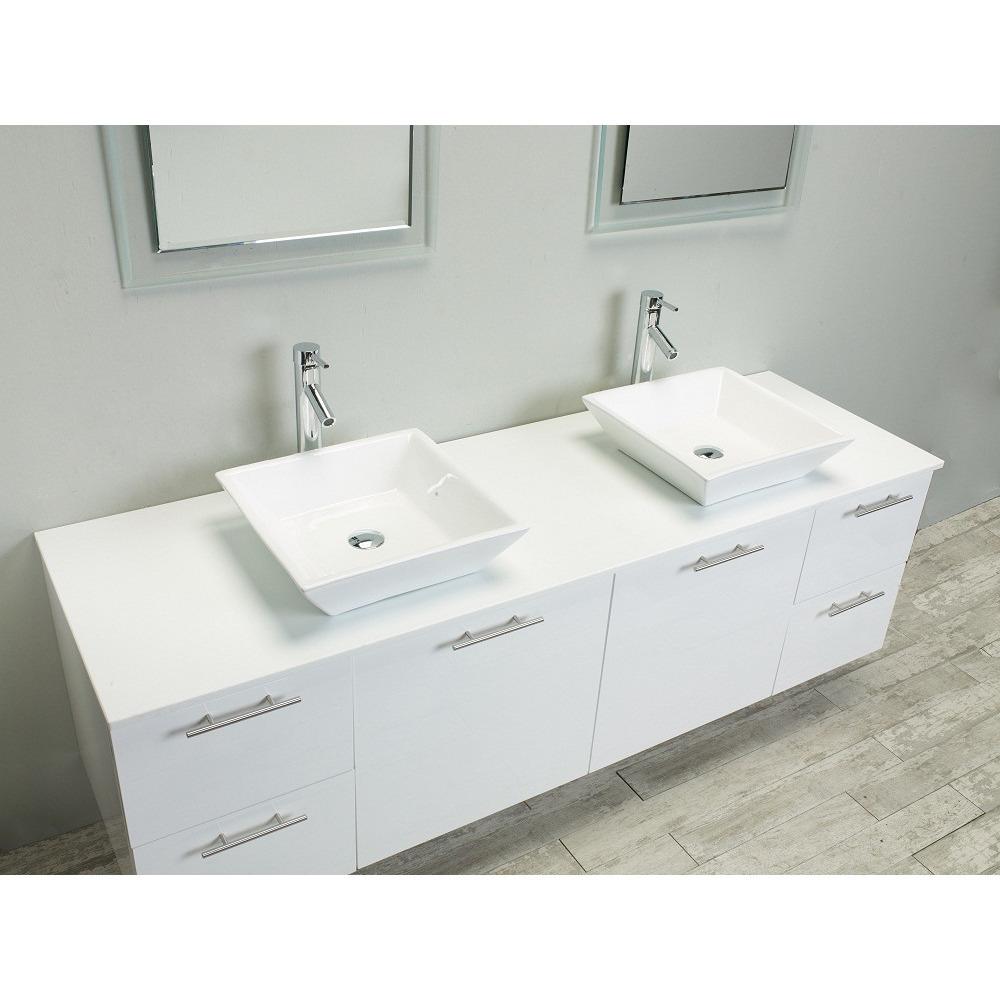 Eviva Luxury 72-inch White bathroom cabinet only Vanity Eviva 