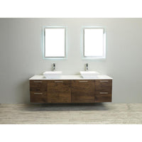 Thumbnail for Eviva Luxury 72-inch Rosewood bathroom cabinet only Vanity Eviva 
