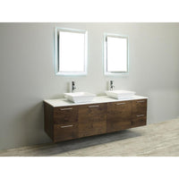 Thumbnail for Eviva Luxury 72-inch Rosewood bathroom cabinet only Vanity Eviva 