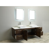Thumbnail for Eviva Luxury 72-inch Rosewood bathroom cabinet only Vanity Eviva 