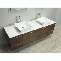 Thumbnail for Eviva Luxury 72-inch Rosewood bathroom cabinet only Vanity Eviva 