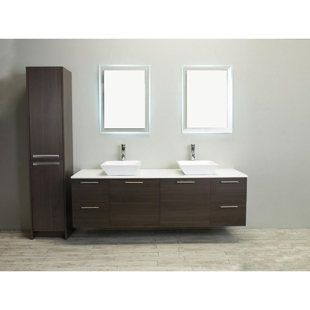 Eviva Luxury 72-inch Grey Oak bathroom cabinet only Vanity Eviva 