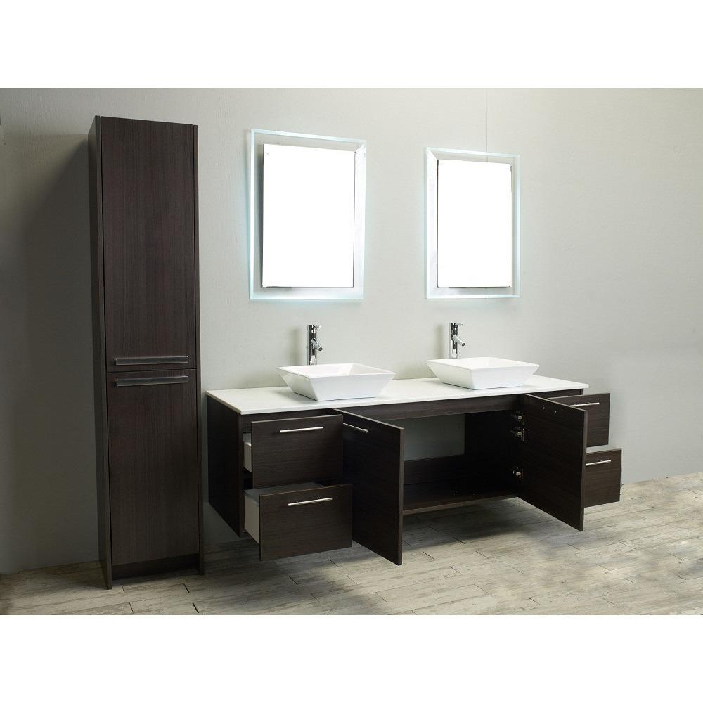 Eviva Luxury 72-inch Grey Oak bathroom cabinet only Vanity Eviva 