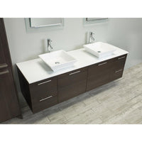 Thumbnail for Eviva Luxury 72-inch Grey Oak bathroom cabinet only Vanity Eviva 