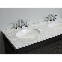 Thumbnail for Totti Alfredo 60-Inch Traditional Vanity with White Carrera Marble Counter-top Vanity Eviva 